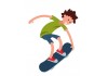 Sticker skate jump