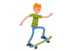 Sticker skate vert