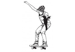 Sticker skate figure