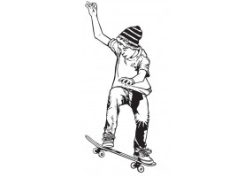 Sticker skate figure