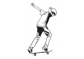 Sticker skate figure