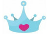 Sticker princesse Couronne bleu