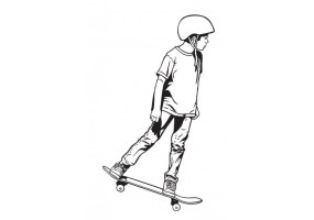 Sticker skate figure