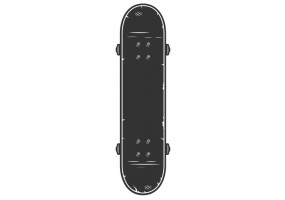 Sticker skate noir