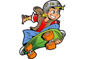 Sticker skate vert