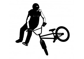 Sticker bmx figure