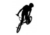 Sticker bmx noir