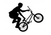 Sticker bmx noir