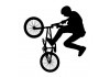 Sticker bmx noir