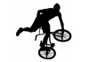 Sticker bmx noir