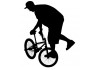 Sticker bmx personnage