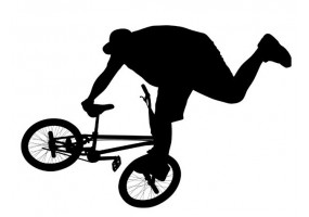 Sticker bmx personnage