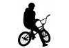 Sticker bmx personnage