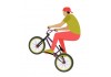 Sticker bmx couleur