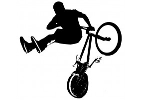 Sticker bmx figure