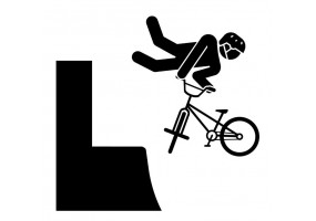 Sticker bmx figure