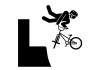 Sticker bmx figure