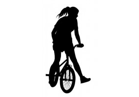 Sticker bmx fille