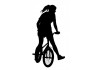 Sticker bmx fille