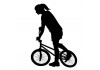 Sticker bmx fille