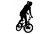 Sticker bmx fille