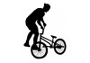 Sticker bmx noir