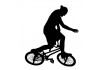 Sticker bmx noir