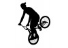 Sticker bmx noir