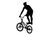 Sticker bmx noir