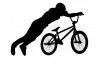 Sticker bmx noir