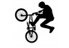 Sticker bmx noir