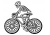 Sticker bmx squelette