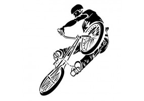 Sticker bmx mural