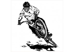 Sticker bmx mural