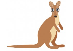 Sticker Australie kangourou