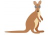 Sticker Australie kangourou