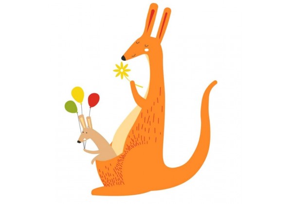 Sticker Australie kangourou