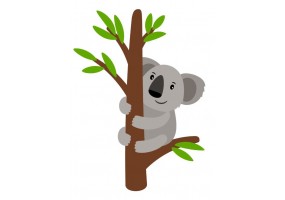 Sticker Australie koala branche