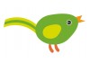 Sticker Australie oiseau vert