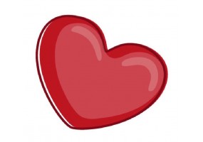 Sticker hibou cœur