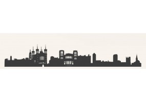 Autocollant skyline Lyon