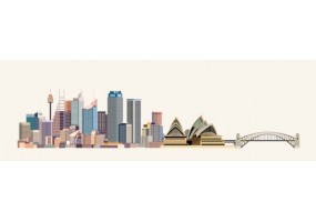 Sticker skyline Sydney