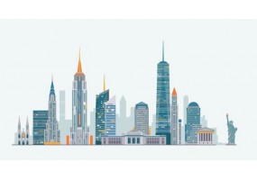 Sticker skyline New York