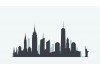 Sticker skyline New York
