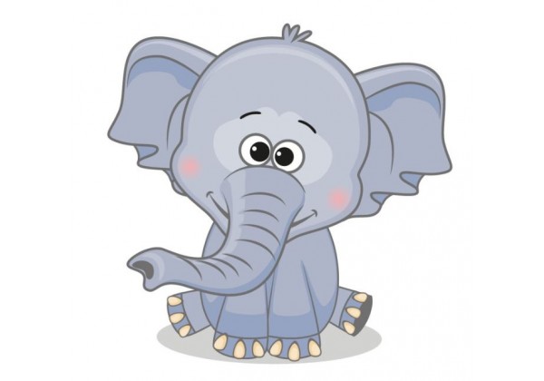 Sticker animaux éléphant