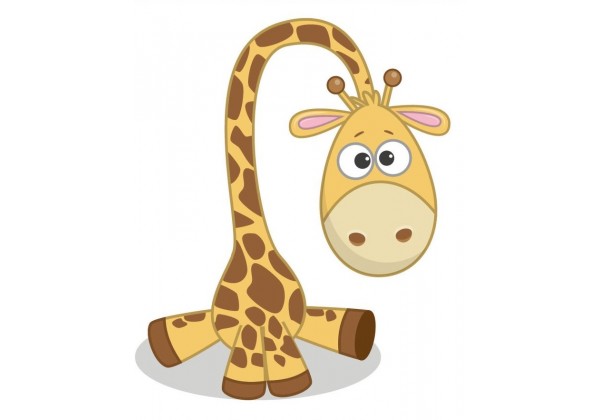 Sticker animaux girafe