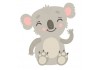 Sticker animaux koala gris