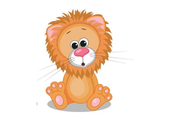Sticker animaux lion