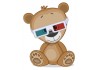 Sticker ourson lunette