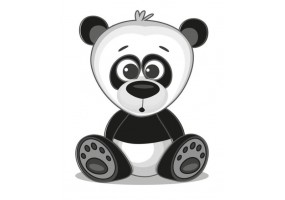 Sticker animaux panda